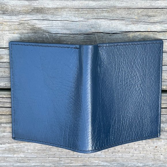 Handmade Leather Wallet Men Card Holder Purse Genuine Leather Bi fold Wallet - Picture 3 of 14